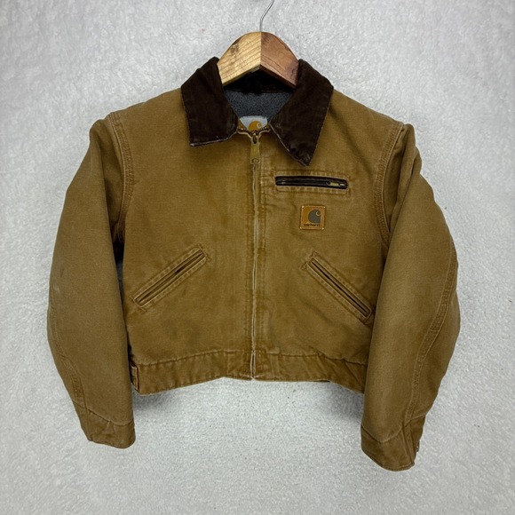 Carhartt Other - Carhartt Detroit Jacket Fleece Lined Youth Medium (8/10) YYJ97 BRN Brown